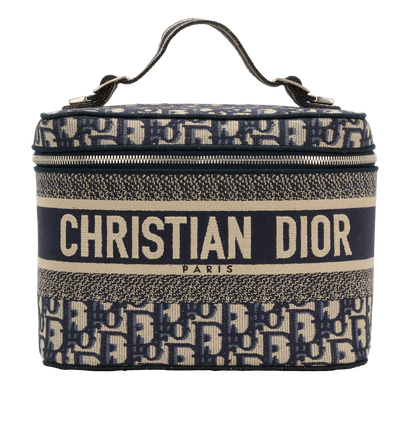 Diortravel Vanity Case, &pound;895, Handbags, Navy, Fabric, Front view